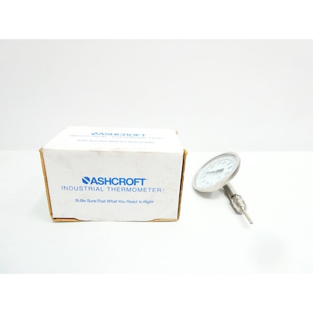 Ashcroft 5 in. 1/2 in. 0-200F Npt Bimetal Thermometer 50EI60L025